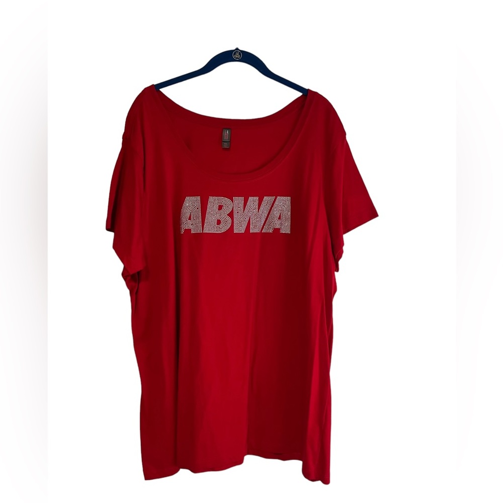 ABWA Women’s Red T With Rhinestones